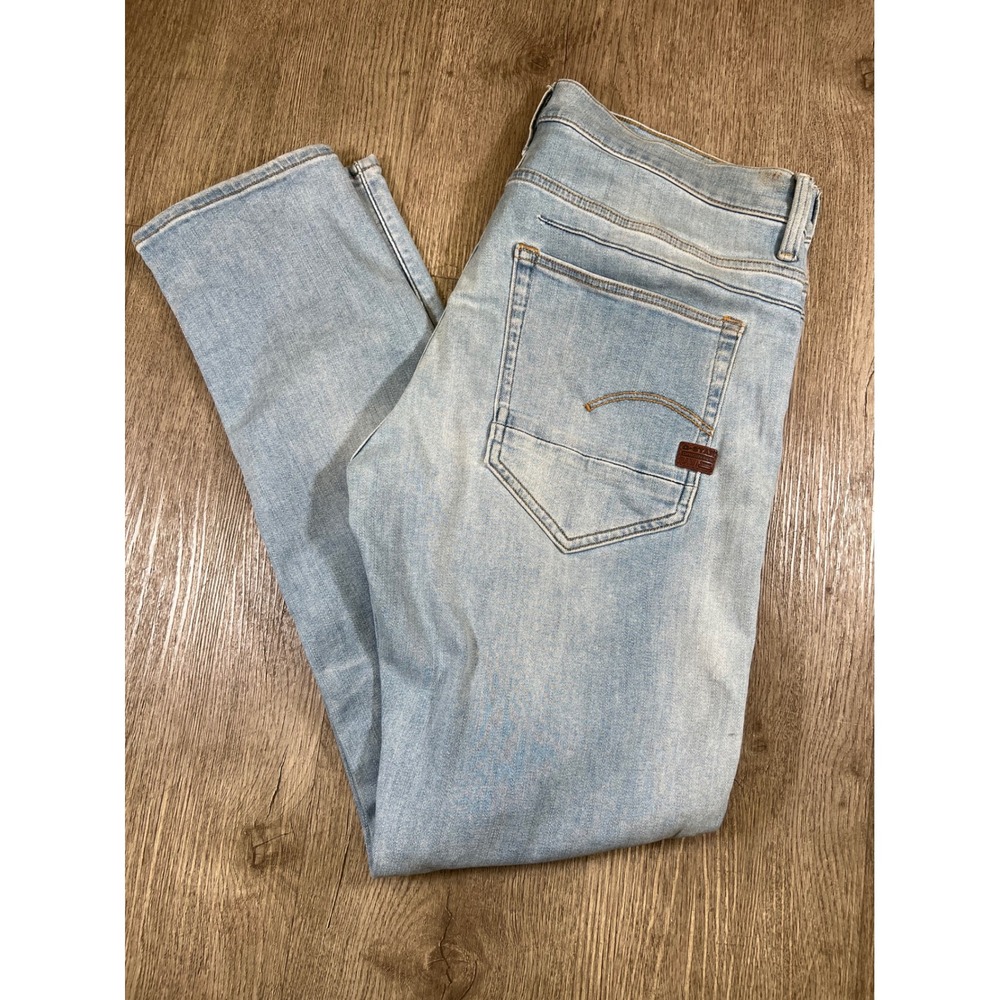 G-Star Raw D-Staq 5-Pocket Slim Jeans Light Blue Wash D06761-8968-8436Mens 32x32